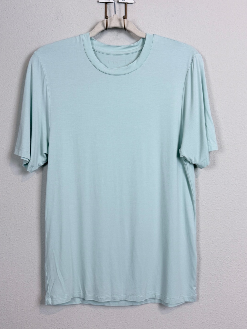 LAKE Bamboo Short Sleeve Crew Neck Tee  Stone Blue XS